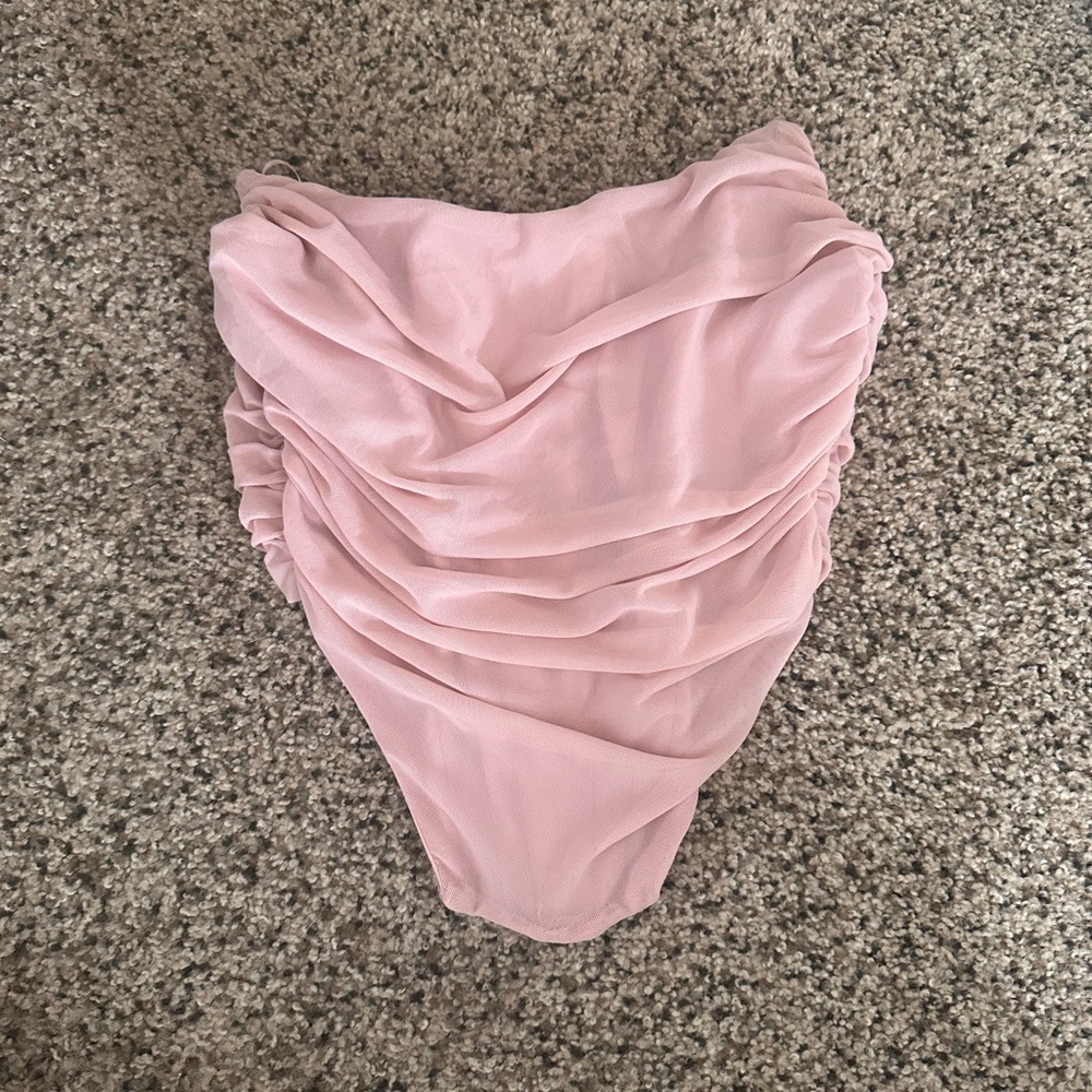 Pink Ruched corset